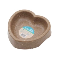 Eco Heart Bowl Brown