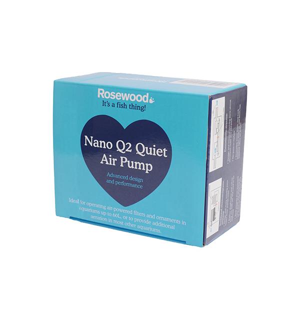 Rosewood Nano Q2 Quiet Air Pump for Aquariums 01041