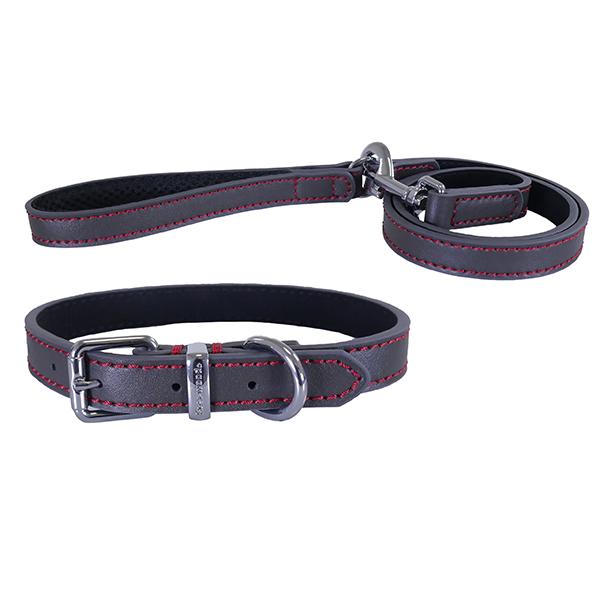 Rosewood leather dog collar Clearance