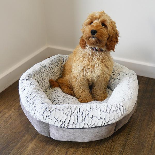 Grey Luxury Plush Bed :: Rosewood Pet