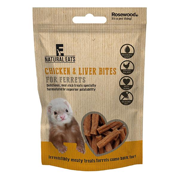 Natural Eats Chicken & Liver Ferret Bites 50g