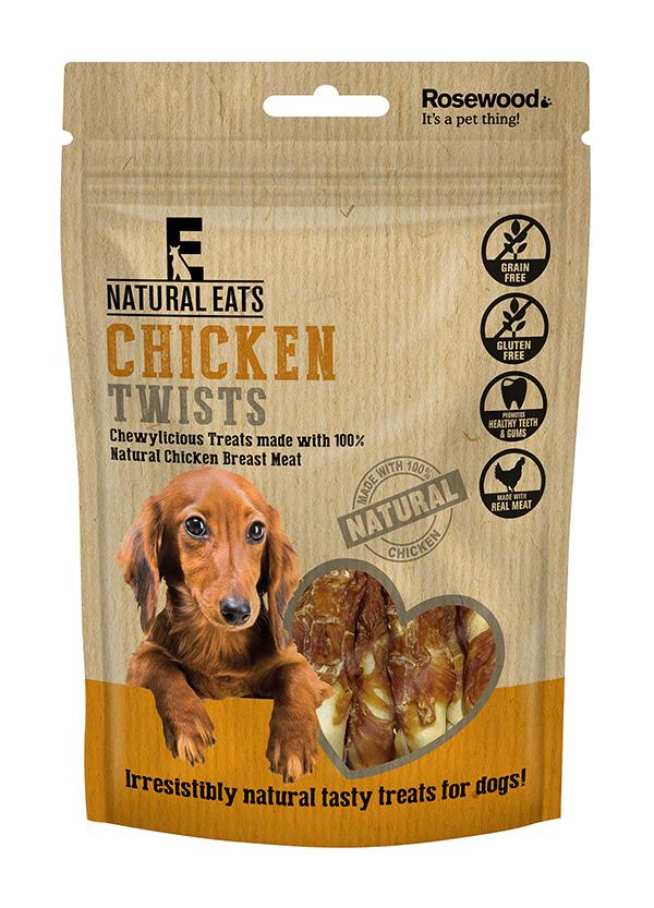 Chicken Twists Dog Treats 80g