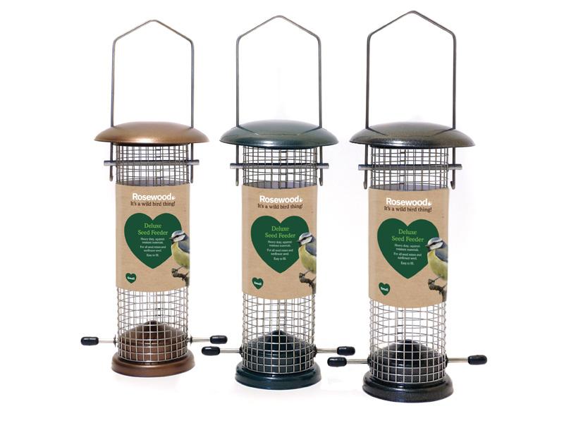Garden Bird Deluxe Nut Feeder Small Rosewood Pet
