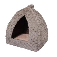rosewood grey teddy bear cat bed