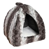 rosewood grey teddy bear cat bed