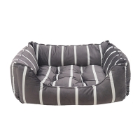 MP Bergamo Lilly Plastic Bed with Cushion Black 