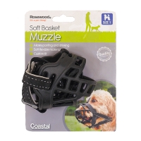 SoftBasket Muzzle BLK-Black Size 1